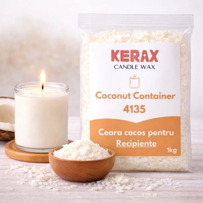 Ceara Cocos pentru lumanari in recipiente - Kerawax Coconut Container 4135 - imagine 2