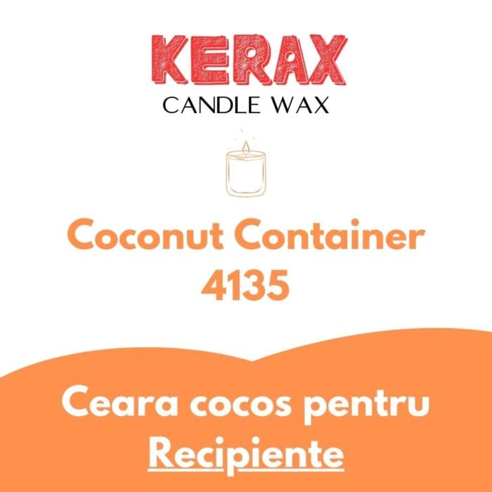 Ceara Cocos pentru lumanari in recipiente - Kerawax Coconut Container 4135 - imagine 3