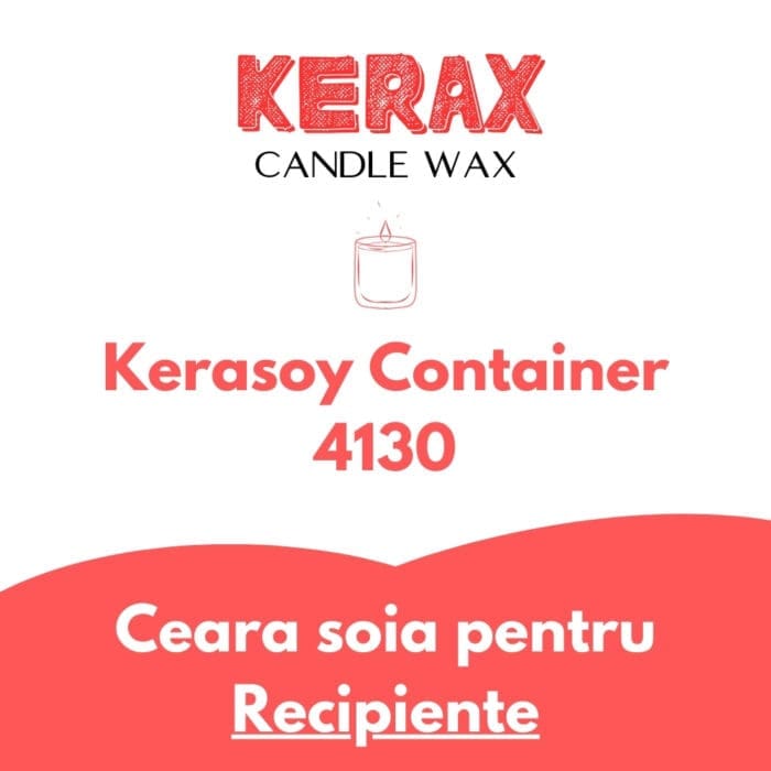 Ceara Soia pentru lumanari in recipiente - Kerax Kerasoy Container 4130 - imagine 3