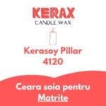 Ceara Soia pentru lumanari in matrite - Kerax Kerasoy Pillar 4120 - imagine 4