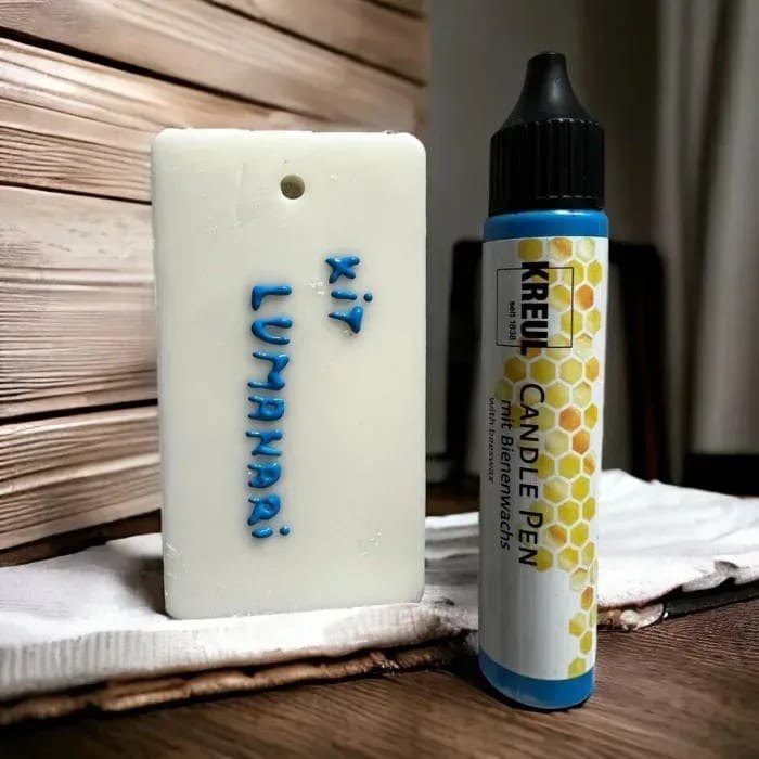 albastru Stilou cu ceară lichidă - Albastru Închis - imagine 1