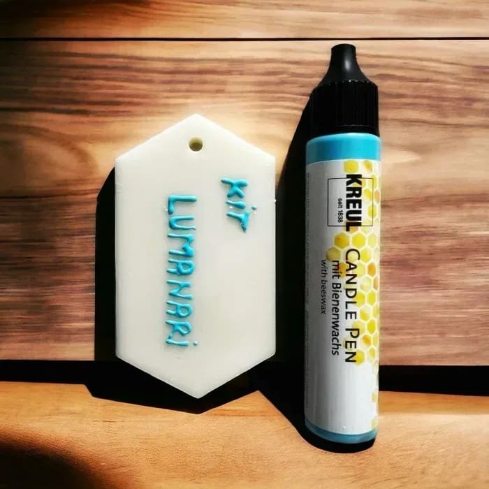 albastru_deschis Stilou cu ceară lichidă - Baby Blue - imagine 1