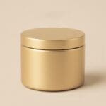 Recipient Lumânări Metalic | 120ml | Auriu