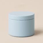 Recipient Lumânări Metalic | 120ml | Baby Blue