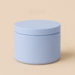Recipient Lumânări Metalic | 250ml | Baby Blue