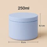 Recipient Lumânări Metalic | 250ml | Baby Blue - imagine 2