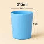 Recipient Lumânări Sticlă | 315ml | Blue Mat - imagine 2