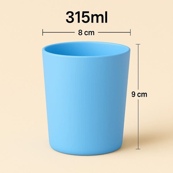 Recipient Lumânări Sticlă | 315ml | Blue Mat - imagine 2