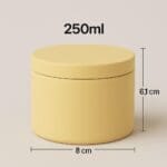 Recipient Lumânări Metalic | 250ml | Galben - imagine 2