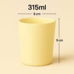 Recipient Lumânări Sticlă | 315ml | Galben Mat - imagine 2