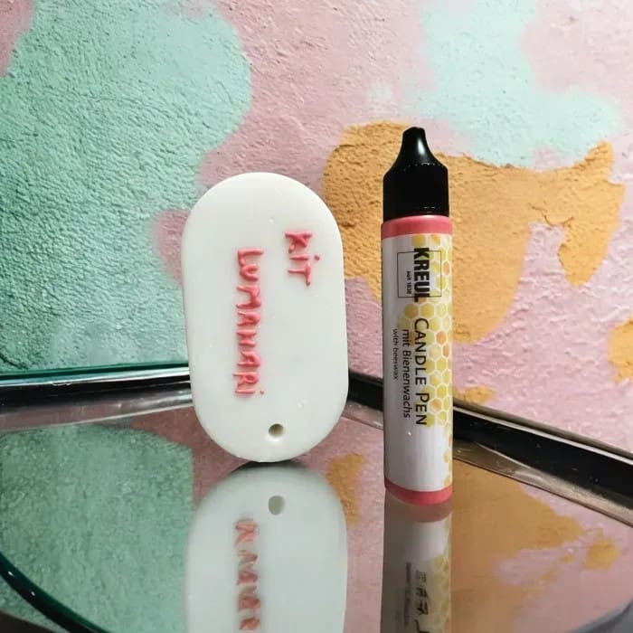 roz_metalic Stilou cu ceară lichidă - Roz Metalic - imagine 1