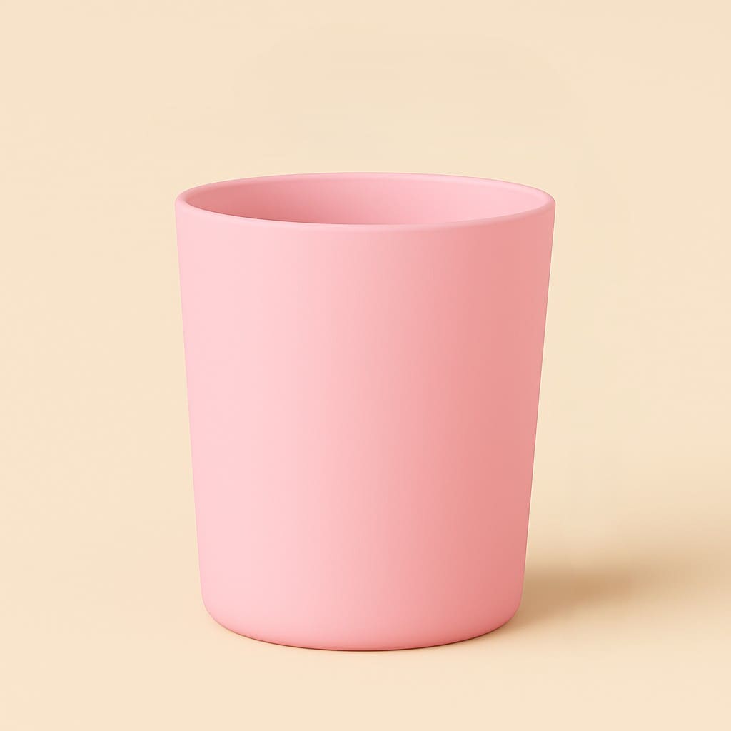 rozmat315 Recipient Lumânări Sticlă | 315ml | Roz Mat - imagine 1