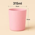 Recipient Lumânări Sticlă | 315ml | Roz Mat - imagine 2