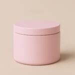 Recipient Lumânări Metalic | 250ml | Roz Pastel