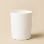 Recipient Lumânări Sticlă | 220ml | Alb Mat