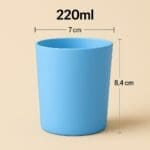 Recipient Lumânări Sticlă | 220ml | Blue Mat - imagine 2