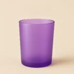 Recipient Lumânări Sticlă | 220ml | Mov Frosted