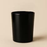 Recipient Lumânări Sticlă | 220ml | Negru Lucios