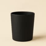 Recipient Lumânări Sticlă | 220ml | Negru Mat