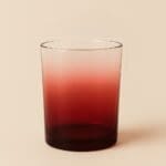 Recipient Lumânări Sticlă | 220ml | Roșu Gradient