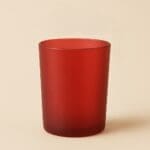 Recipient Lumânări Sticlă | 220ml | Roșu Frosted