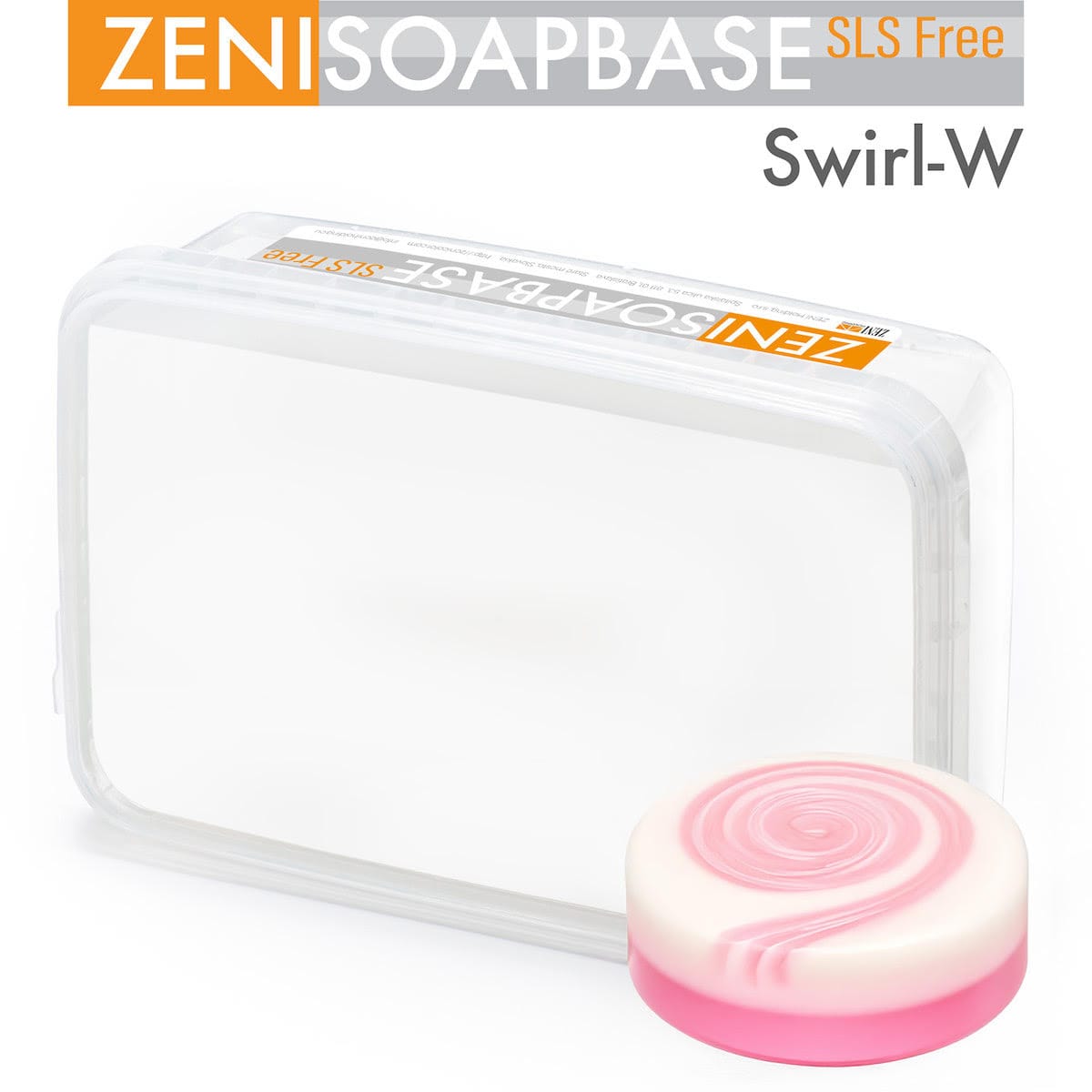swirl-w_1kg Baza pentru Sapun | Zenisoap Swirl-W | Alb - imagine 1