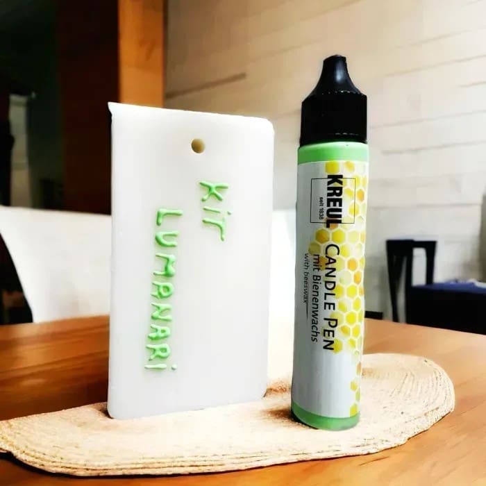 verde Stilou cu ceară lichidă - Verde Deschis - imagine 1