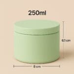 Recipient Lumânări Metalic | 250ml | Verde Pastel - imagine 2