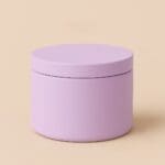 Recipient Lumânări Metalic | 250ml | Violet Pastel