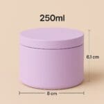 Recipient Lumânări Metalic | 250ml | Violet Pastel - imagine 2