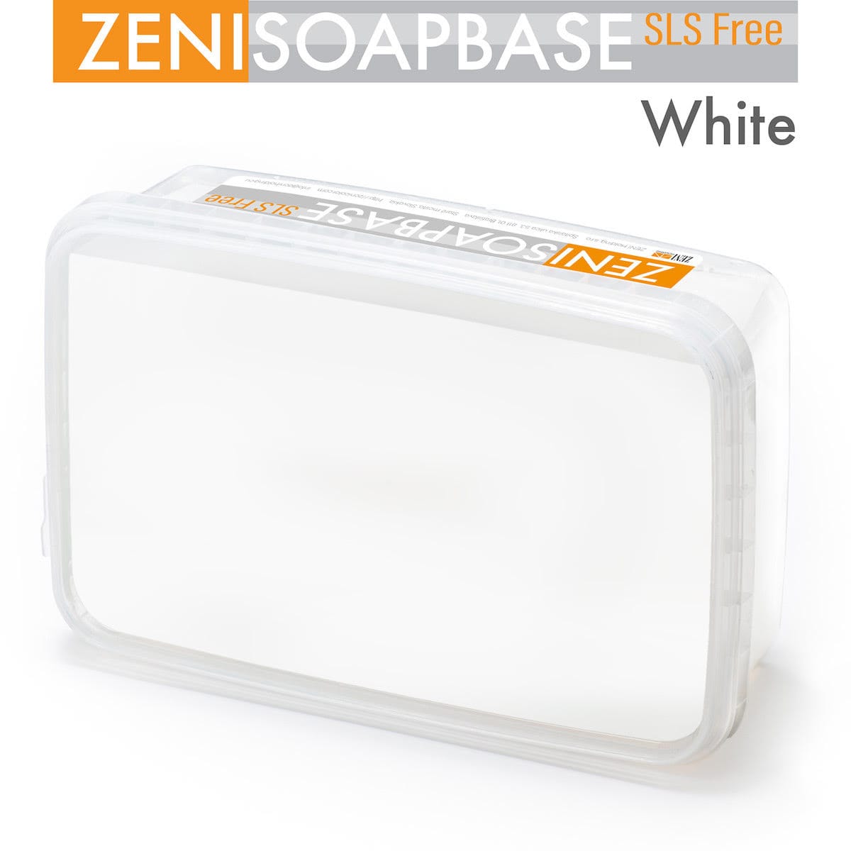 white-1kg Baza pentru Sapun | Zenisoap White | Alb - imagine 1