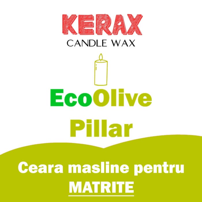 Ceara Masline pentru lumanari in matrite - Kerawax EcoOlive Pillar - imagine 3